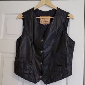 Walter Dyer Black Leather Vest